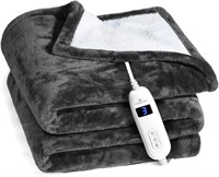 Gray Heated Electric Blanket 50x60