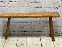 Custom 3-Leg Wood Bench