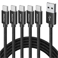 NEW 5PK 6'  USB C Fast Charge Cords