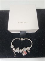 COLLECT Pandora Silver Charms Bracelet w/Case