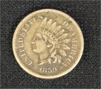 1859 ONE CENT INDIAN HEAD PENNY