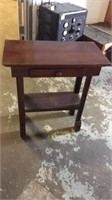 Wood table w drawer