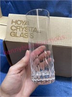 (5) Vtg Hoya Crystal zambi glasses in bo