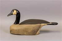 Canada Goose Decoy by Unknown Carver, Glass Eyes,