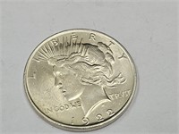 1922 UNC Peace Silver Dollar Coin