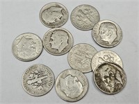 10- 1946 Roosevelt Silver Dimes