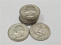 10- 1960 D Washington Silver Quarters