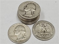 10- 1951 D Washington Silver Quarters