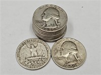 10- 1952 Washington Silver Quarters