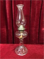 Clear Glass 19" Oil Lamp