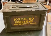 50 caliber cartridge box measures 12x7 1/2x6 1/2