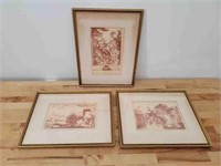 (3) Three 19th C. Framed Old Master Prints
