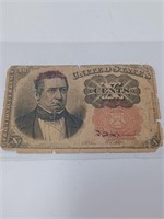 1874 Vtg. Fractional Currency Note