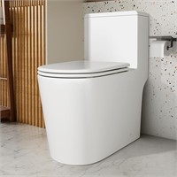 Dual Flush Elongated Standard Toilet  12'