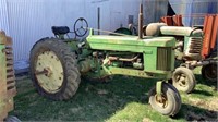 John Deere 50 Tractor, Gas, N/F Single,