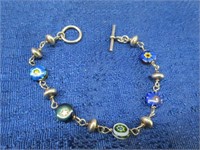 sterling silver toggle bracelet