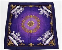 Hermes, "Cosmos" Silk Scarf in Violet