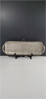 Heavy Decorative Metal Bread Tray, not for food