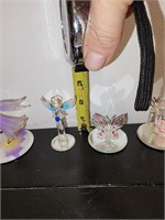 Glass Miniatures: peacock, unicorn, angels