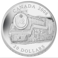 99.99 Silver 2008 RCM Royal Hudson $20 Coin