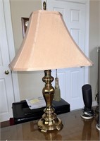Vintage Brass Table Lamp w/ Shade