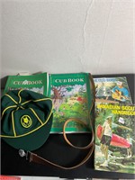 Vintage scouts and wolf pack books and memorabilia