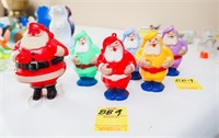 1 Vintage Plastic Santa Candy Container and