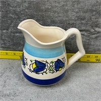 Hand Painted Ceramic Pitcher Japan