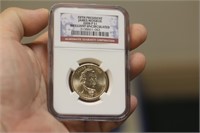 NGC Graded One Dollar Gold Plated Coin