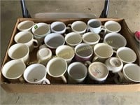 Box lot of coffee mugs