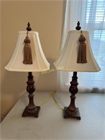 Pair of Lamps (Very Nice) 24" Tall
