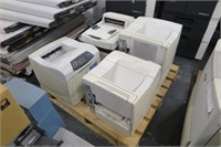 Pallet Lot: Qty (3) HP Printers & (1) HP Copier