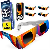 Solar Eclipse Glasses, 5 pack