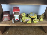 Toy Lot Wind Up Ducks Auburn Rubber Ertl Truck