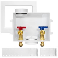 Washing Machine Outlet Box, 1/2 Inch Push-Fit