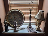 Lamps Clock Window Dining Room