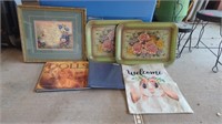 WALL HANGING- 2 TRAYS- BOOK ON DOLLS- PHOTO ALBUM