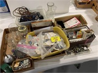 LARGE GROUP OF HARDWARE OF ALL KINDS, SEWING