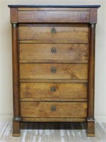 French Empire Cherrywood Lingerie Chest.
