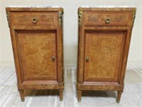 Louis XVI Style Ormolu Trimmed Side Cabinets.