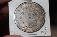 1921-D Morgan Silver Dollar