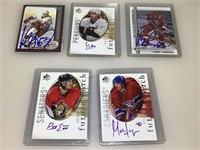 Authentic Autographed hockey cards