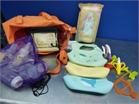 Silicone Bibs, pouches and pump