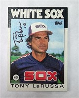 Tony LaRussa HOF MGR 10 Signed Autographed Card