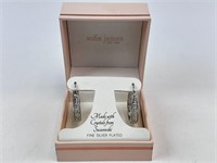 Sofia James Swarovski Crystal Silverplate Earrings