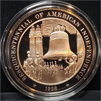 Franklin Mint 45mm Bronze US History Medal 1926