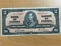 1937 Cdn $2 Bill