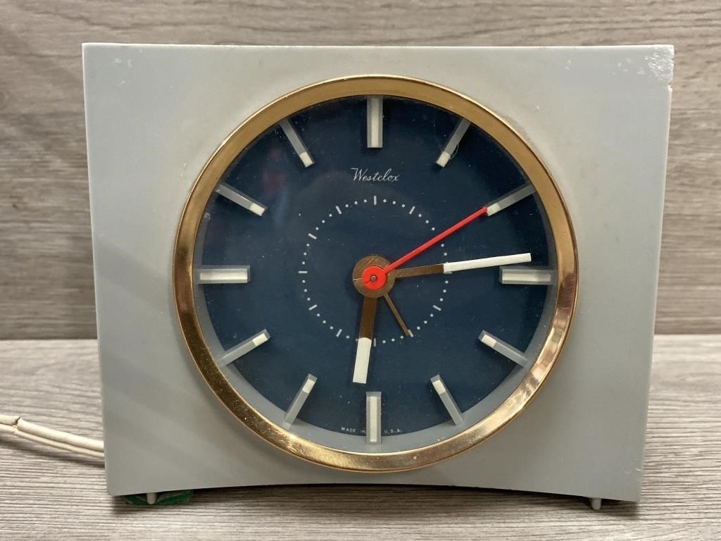 Mid Century Westclox Clock - Cord Has Wear