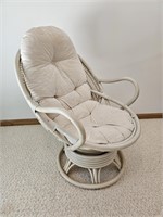 rattan rocking & swivel chair