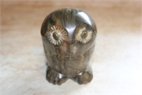 Vintage Hand Crafted Owl Figurine / Paperweight 3"